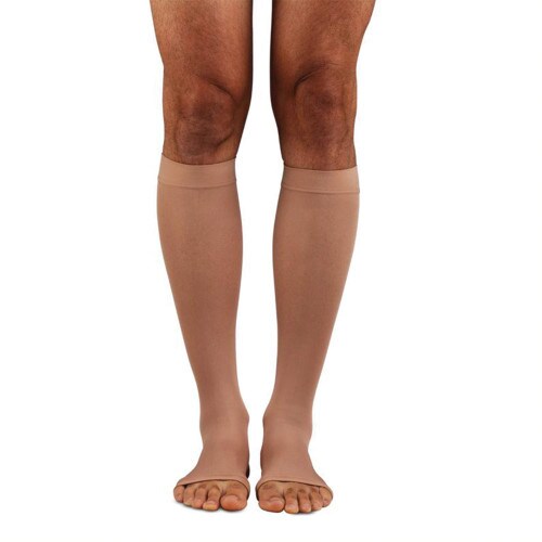 Microfiber 20-30mmgh Knee Open Toe