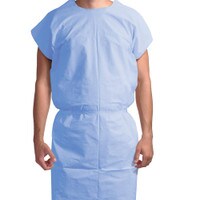 Exam Gown 3 ply blue