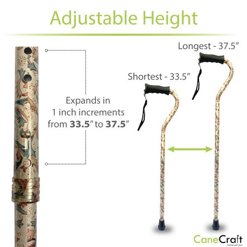 CaneCraft Offset Folding Cane