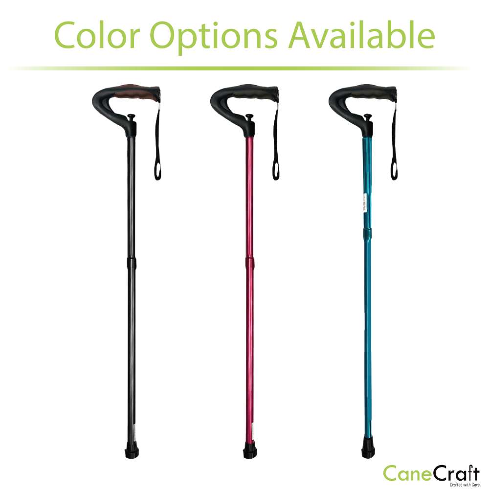 CaneCraft OnePush Button Cane, Red