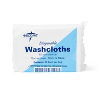 White Disposable Washcloth 10 x 13