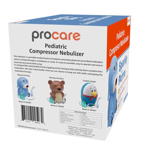 Sparky the Dog Pediatric Nebulizer