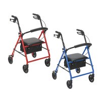 Rollator - 6" - Red