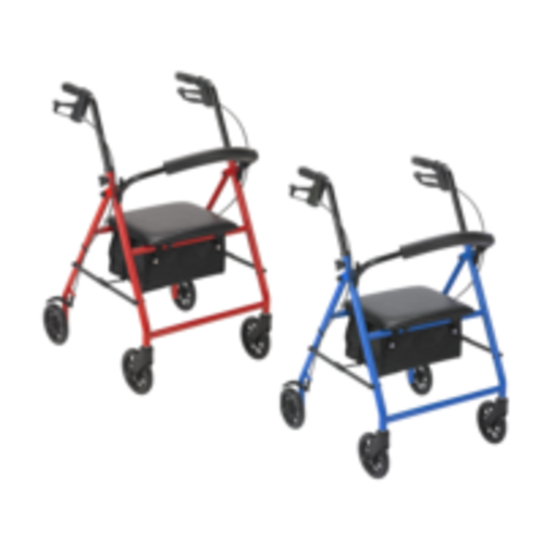 Rollator - 6" - Red