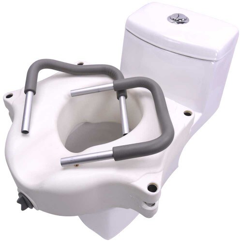 Locking Toilet Seat with Arms