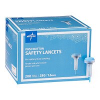 Safety Lancet with Push-Button