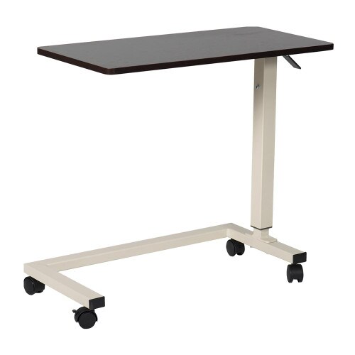 Overbed Table Non Tilt White U Base