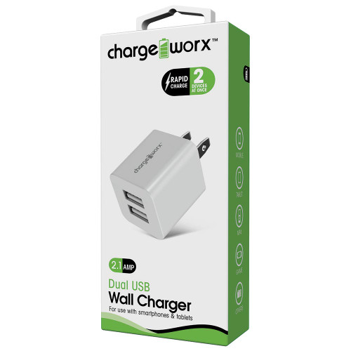 Chargeworx Dual USB Wall Charger