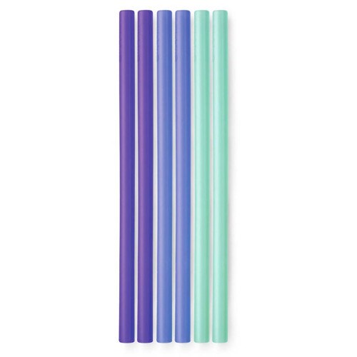 GoSili Standard Straws 6pk Purple