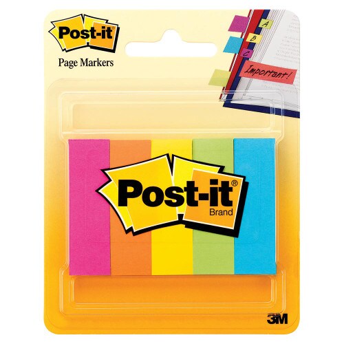 Post-It Page Markers Assorted