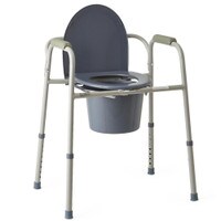 Steel Bedside Commode, 3-in-1