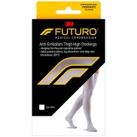 Anti-Embolism Thigh High White