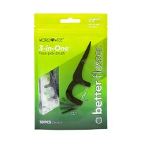 A Better 3-In-1 Floss -Pick-Brush B