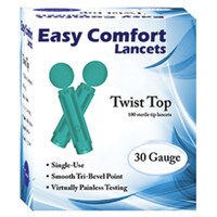 Easy Comfort Twist Top Lancets 30G