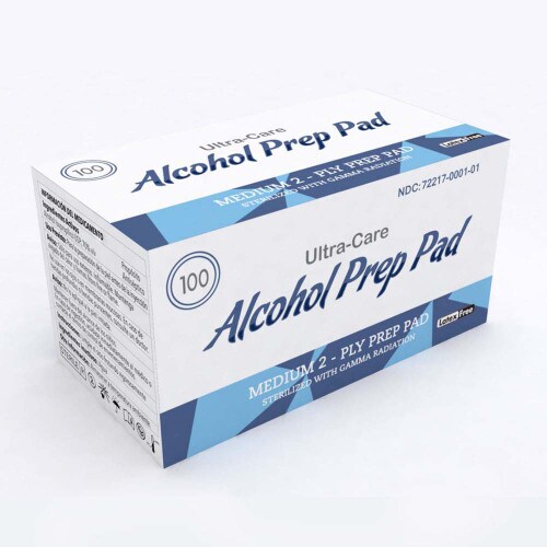 Ultracare Alcohol Prep Pads - 100ct
