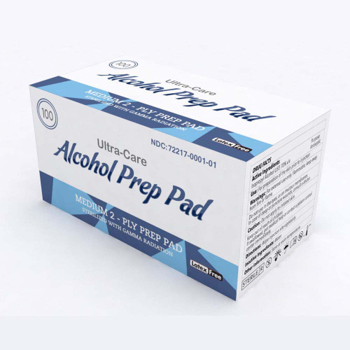 Ultracare Alcohol Prep Pads - 100ct