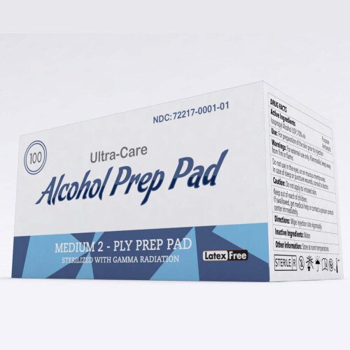Ultracare Alcohol Prep Pads - 100ct