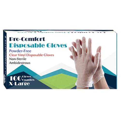 Pro Comfort Disposable Vinyl Gloves